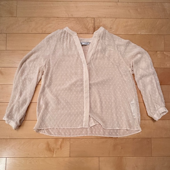 Zara light pink blouse - Picture 1 of 3